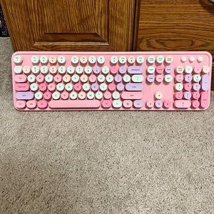 Colorful Wireless Keyboard + Mouse